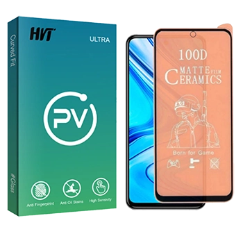 محافظ صفحه نمایش سرامیکی مات اچ وی تی مدل PV glass مناسب برای گوشی موبایل شیائومی Redmi Note 9 pro/ Note 9S